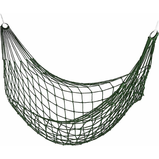 Mesh Hammock Single Garden Hammock Lightweight Camping Suitable for Indoor Outdoor Green