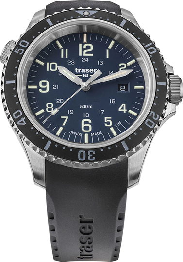 Traser H3 Watch P67 Diver Blue Rubber