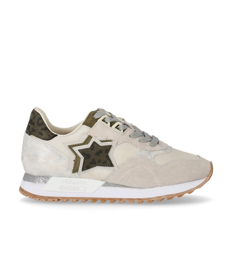 Atlantic Stars Ghalac Cream Military Green Sneaker
