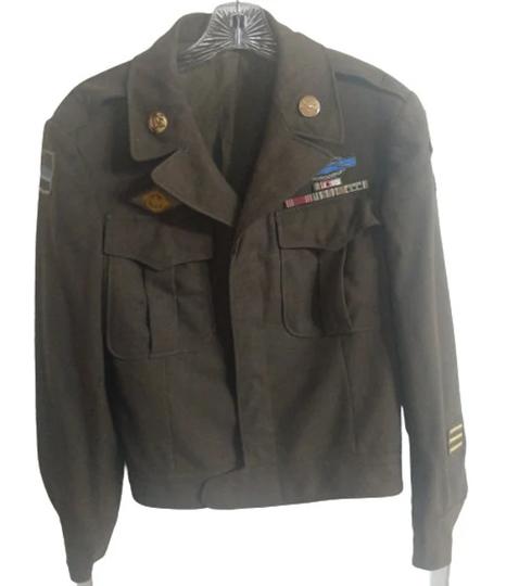 Mens 1940S, 1944 Wwii, Us Army Officer, Ike Jacket, 40S Ww2, Wool Uniform