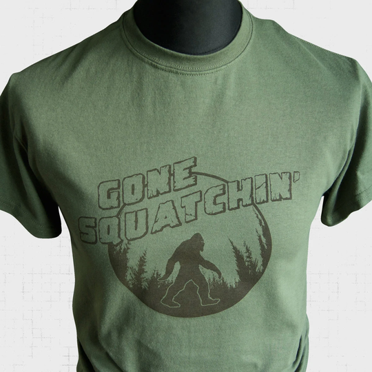 Gone Squatchin' T Shirt | Green