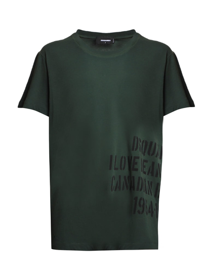 Dsquared2 Love D & d Cigar T-shirt In Cotton