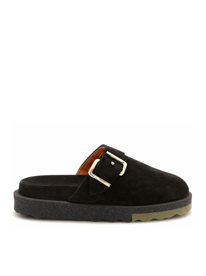 Off-White Suede Spongesole Clogs