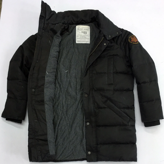 Zadig & Voltaire Down Filled Long Line Military Jacket With High Funnel Neck Collar, Size Small. Authentic, in Great Condition - Rare Find