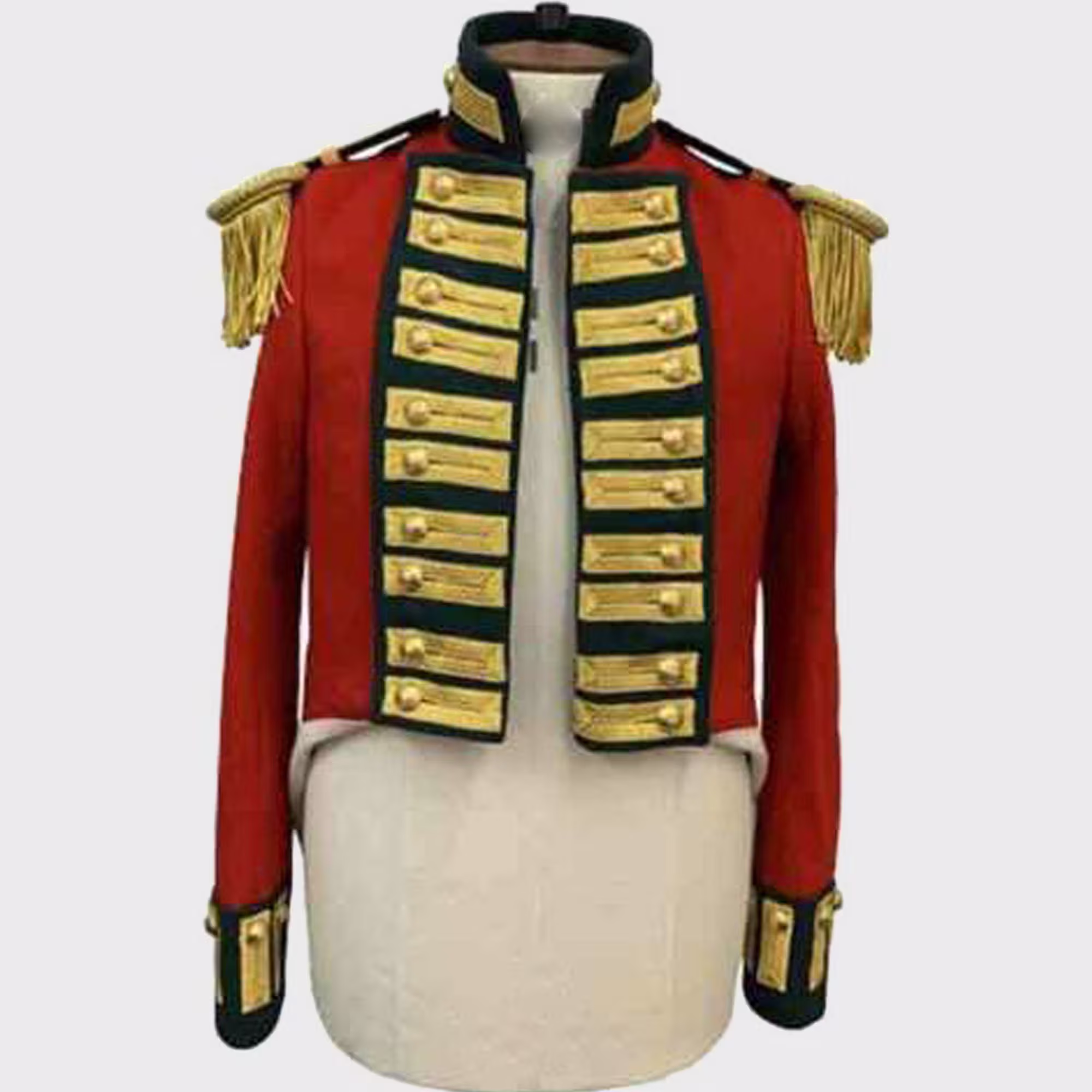Men Napoleonic Officer Frock Coat Jacket, Napoleonic Coat, Accessories Not Included in Price
