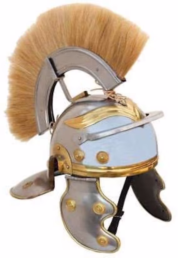 Roman Centurion Helmet |Mens Wearable Warrior Spartan Helmets Medieval Costume| +Liner Reenactment