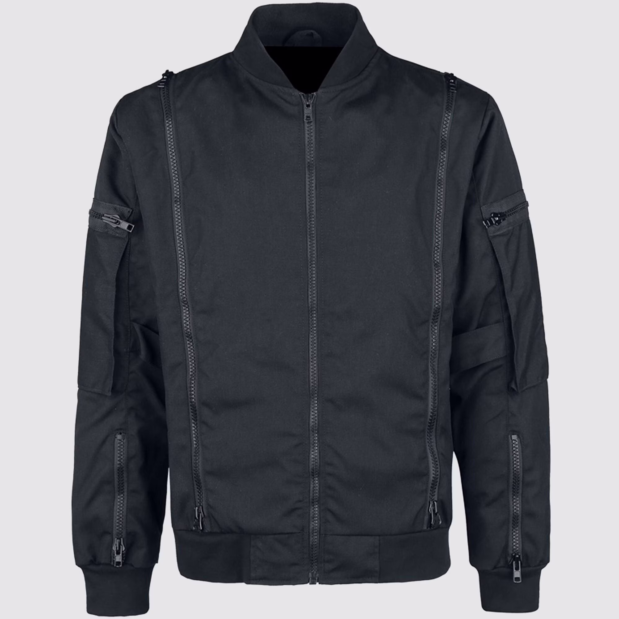 Men's Black Gothic Mitchel Jacket Bomber Jacket, Men's Fashion