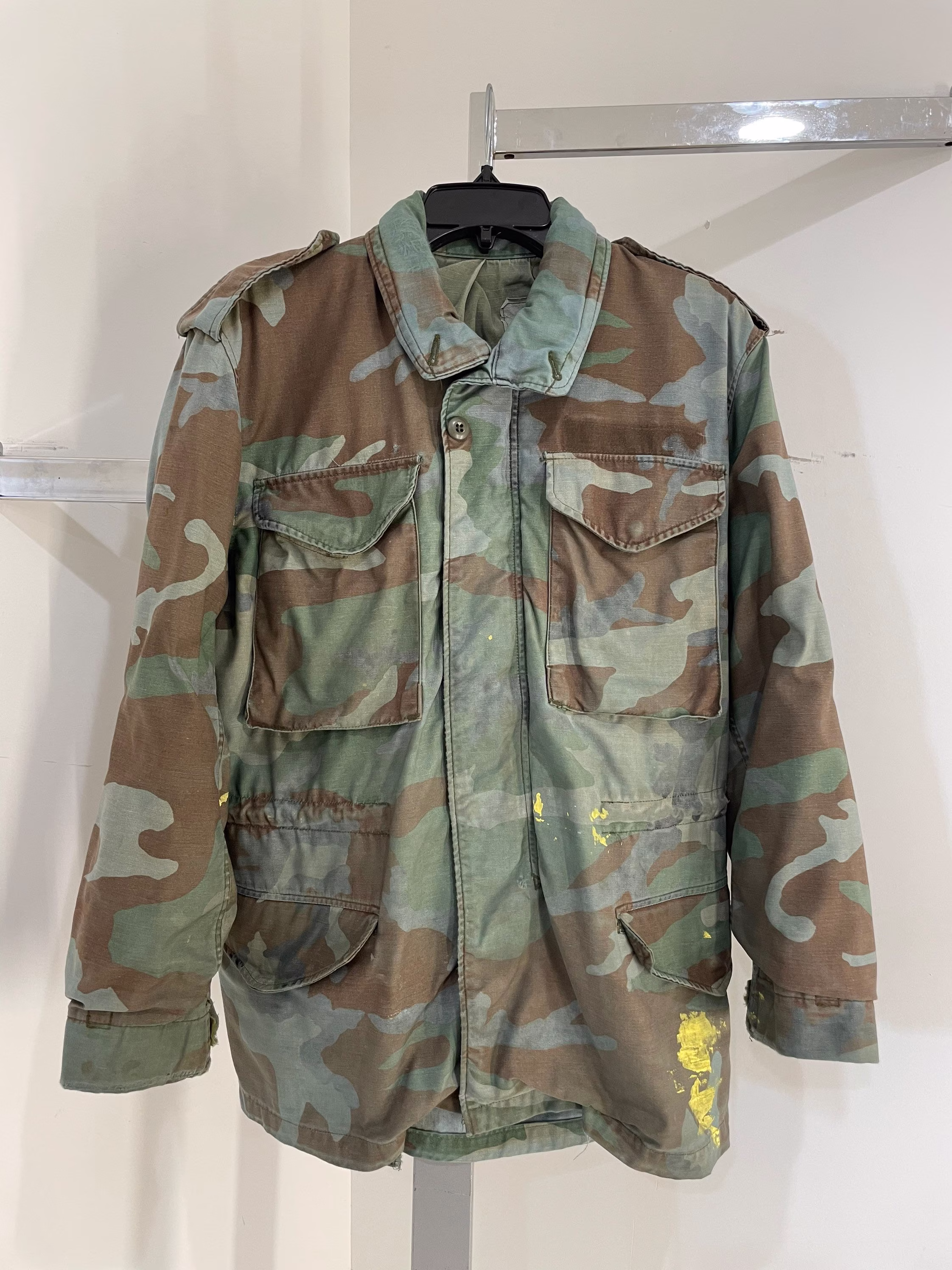 Vintage Army/ Military Winter Camouflage Jacket Coat/Small