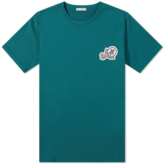 Moncler Multi Logo Tee Military Green