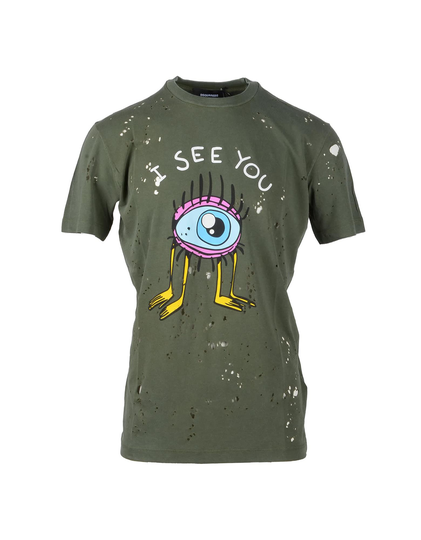 Dsquared2 Mens Military Green T-shirt
