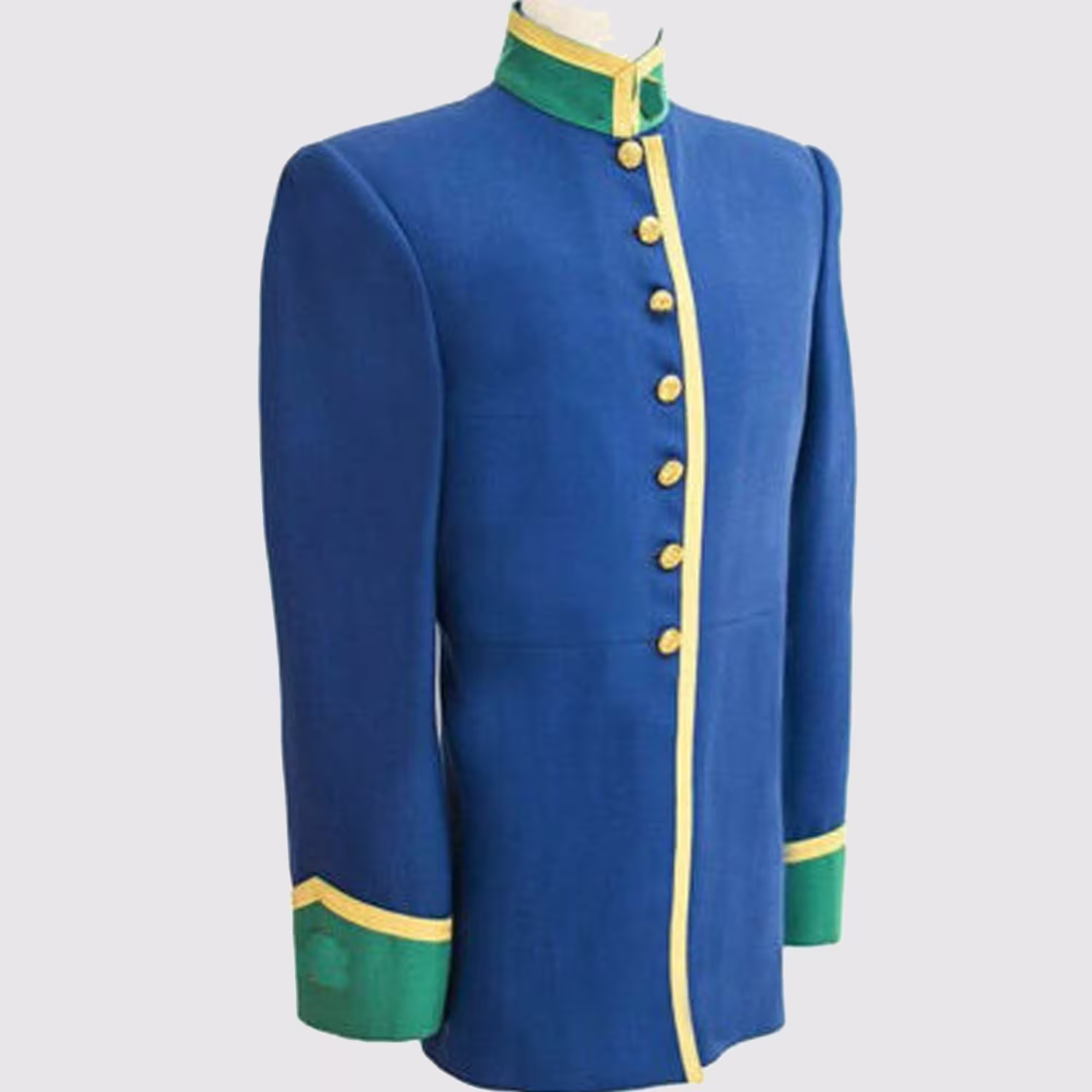 New Men's Blue Cs Military Uniform Coat Tunic Jacket, Mens Hussar Jacket