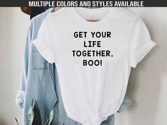 Get Your Life Together Boo Shirt | Workout Top Cycling Fitness Tank Exercise Indoor Cody Rigsby Quote