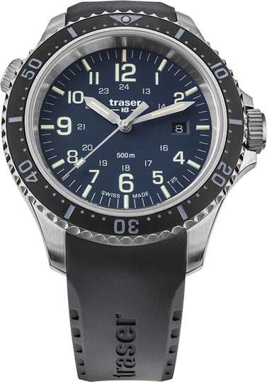 Traser H3 Watch P67 Diver Blue Rubber