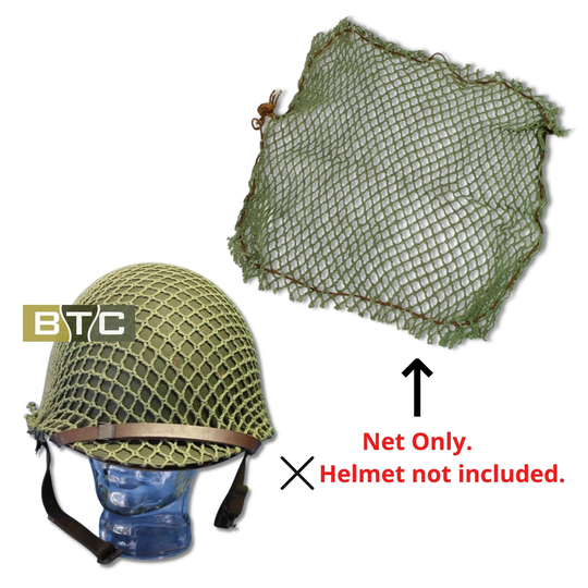 Australian/Us Ww2 Jungle Green Camo Helmet Net - Unissued