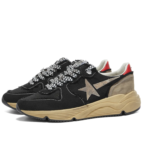 Golden Goose Running Sole Sneaker Black/Military Green/Red