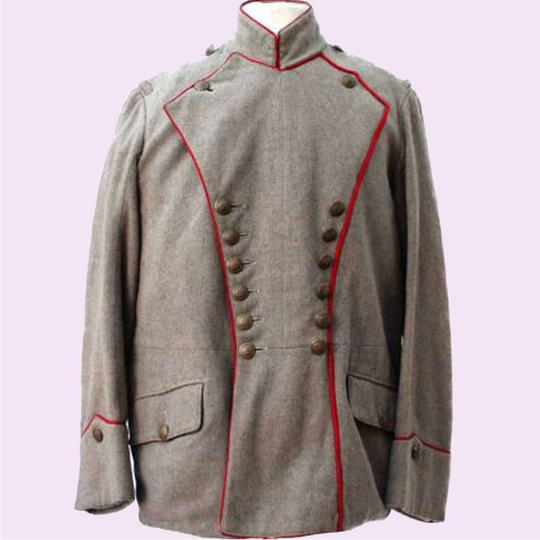New Ww1 Saxon Uhlan Ersatz Grey Tunic Coat Wool Men's Fashio Accessories Not Included in Price With Worldwide Expedited Shipping
