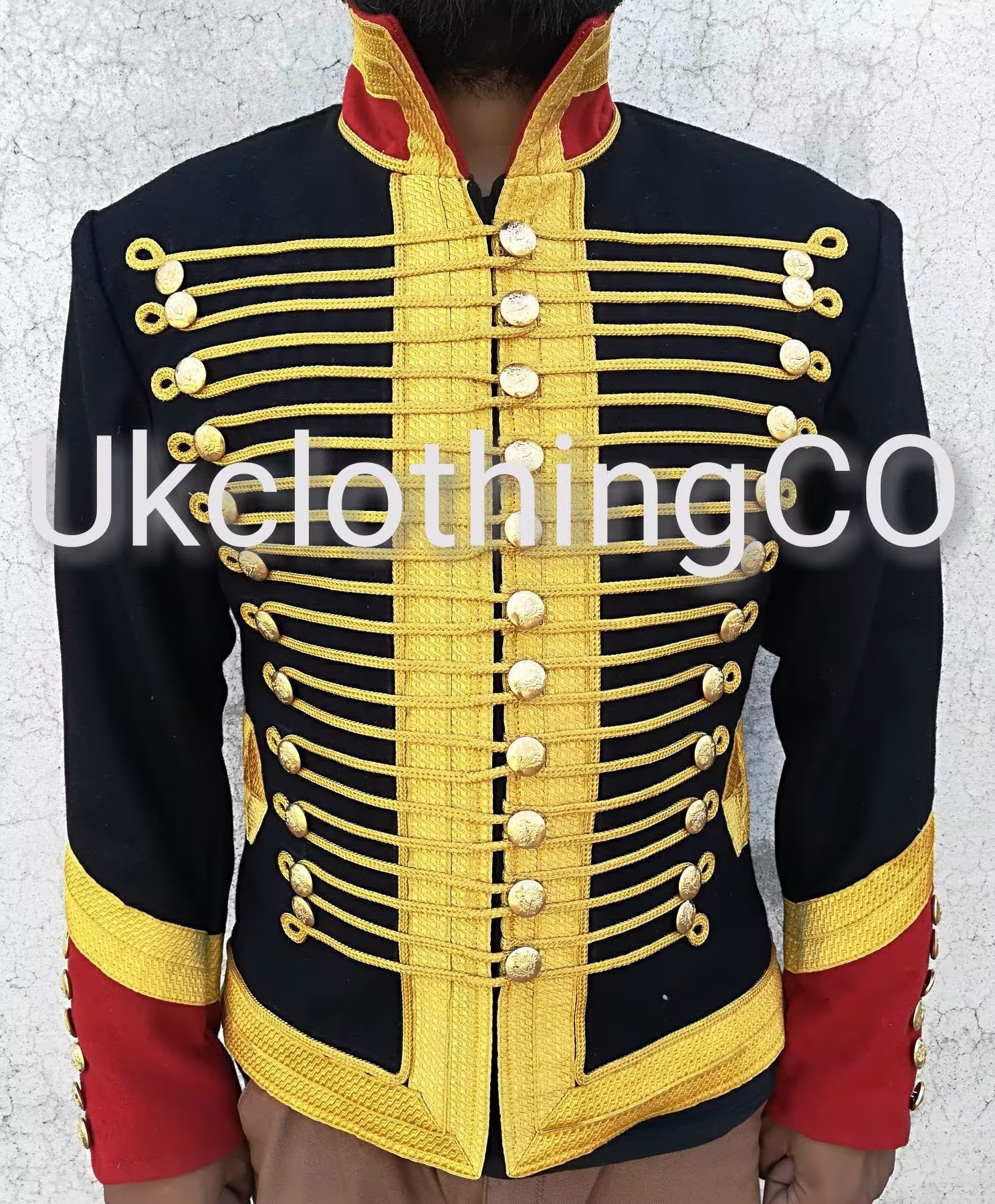 New Blazer Ladies Wool Military Jacket Officer Hussar Commander Coat, Ladies Fashion
