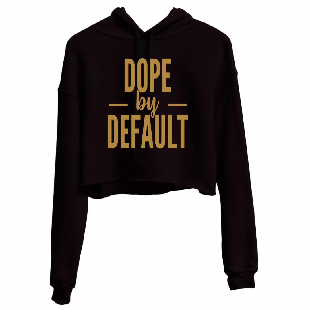 Dope By Default Cropped Hoodie