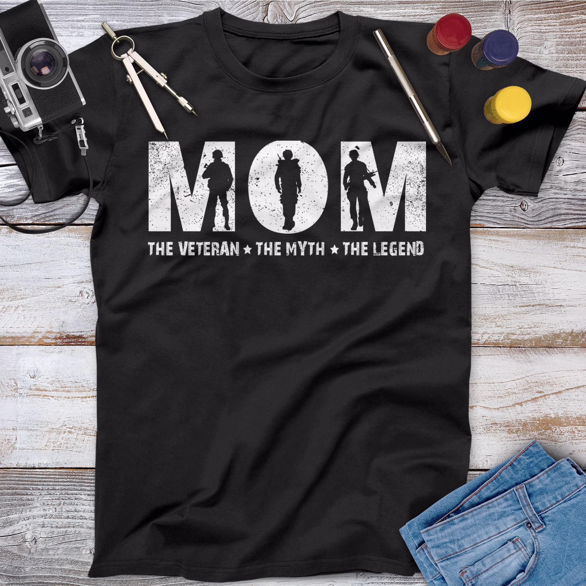 Mom The Veteran Myth Legend Shirt, Memorial Day, Independence Veterans Gift, Army Veteran, American Military Shirt