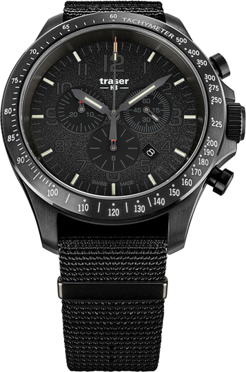 Traser H3 Watch P67 Officer Pro Chrono Black Nato