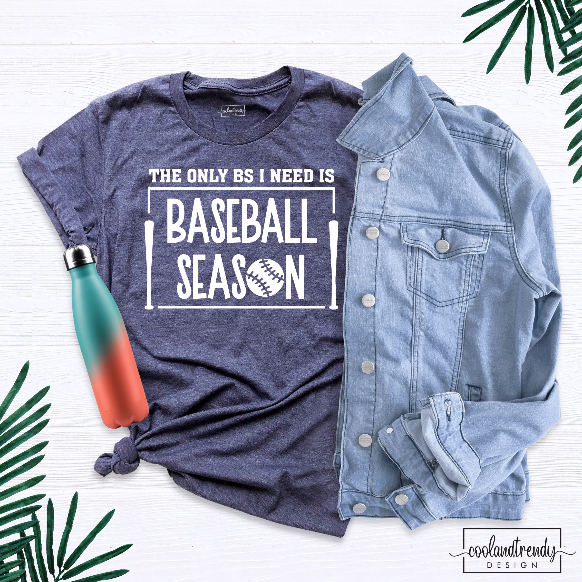 Baseball Shirt, The Only Bs I Need Is Season Dad Tee, Game Day T-Shirt