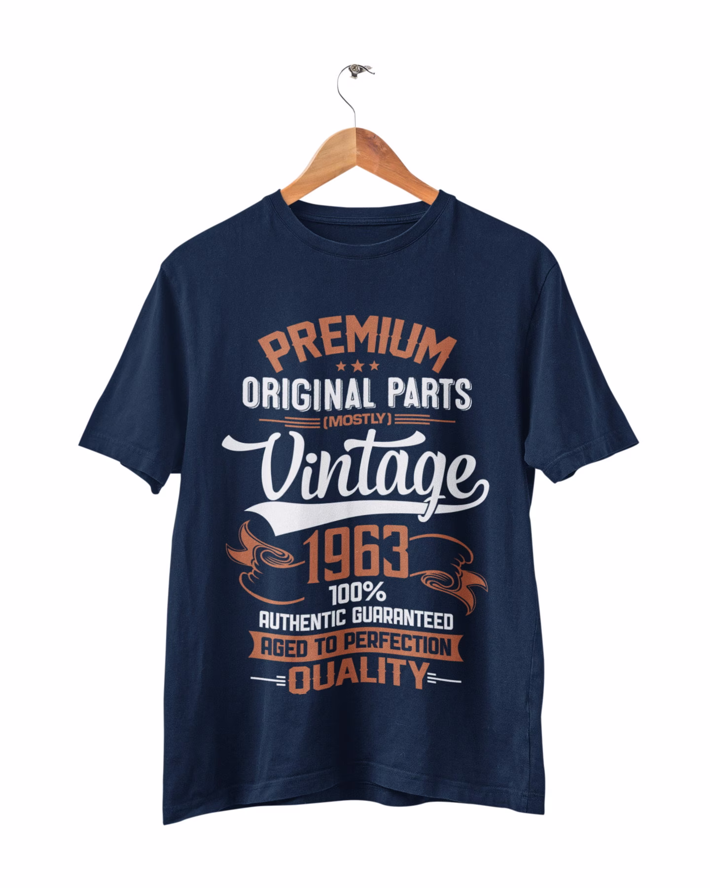 Funny 60Th Birthday T Shirt 2023 Premium Quality Original Parts Vintage 1963 Aged To Perfection Sizes Small - 6xl By22