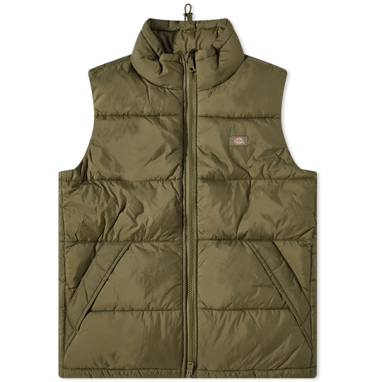 Dickies Waldenburg Puffer Vest Military Green