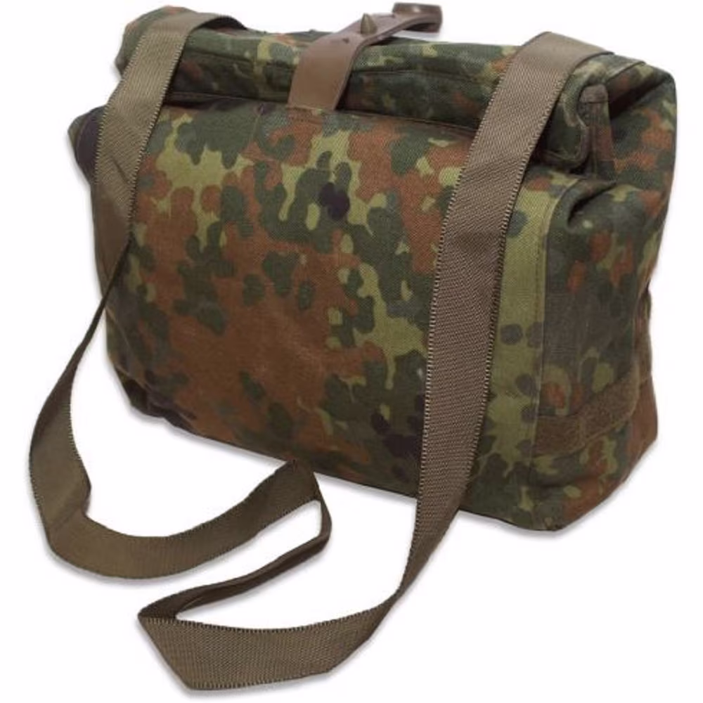 Genuine German Military Flecktarn Satchel, European Surplus