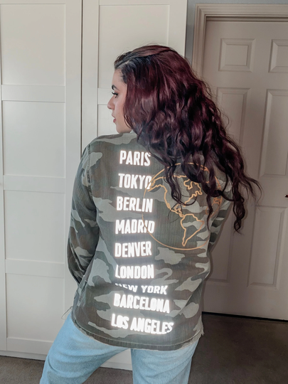 Reflective Cities Camo Shacket