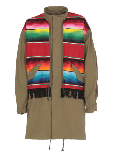 Junya Watanabe Coat With Striped Inserts