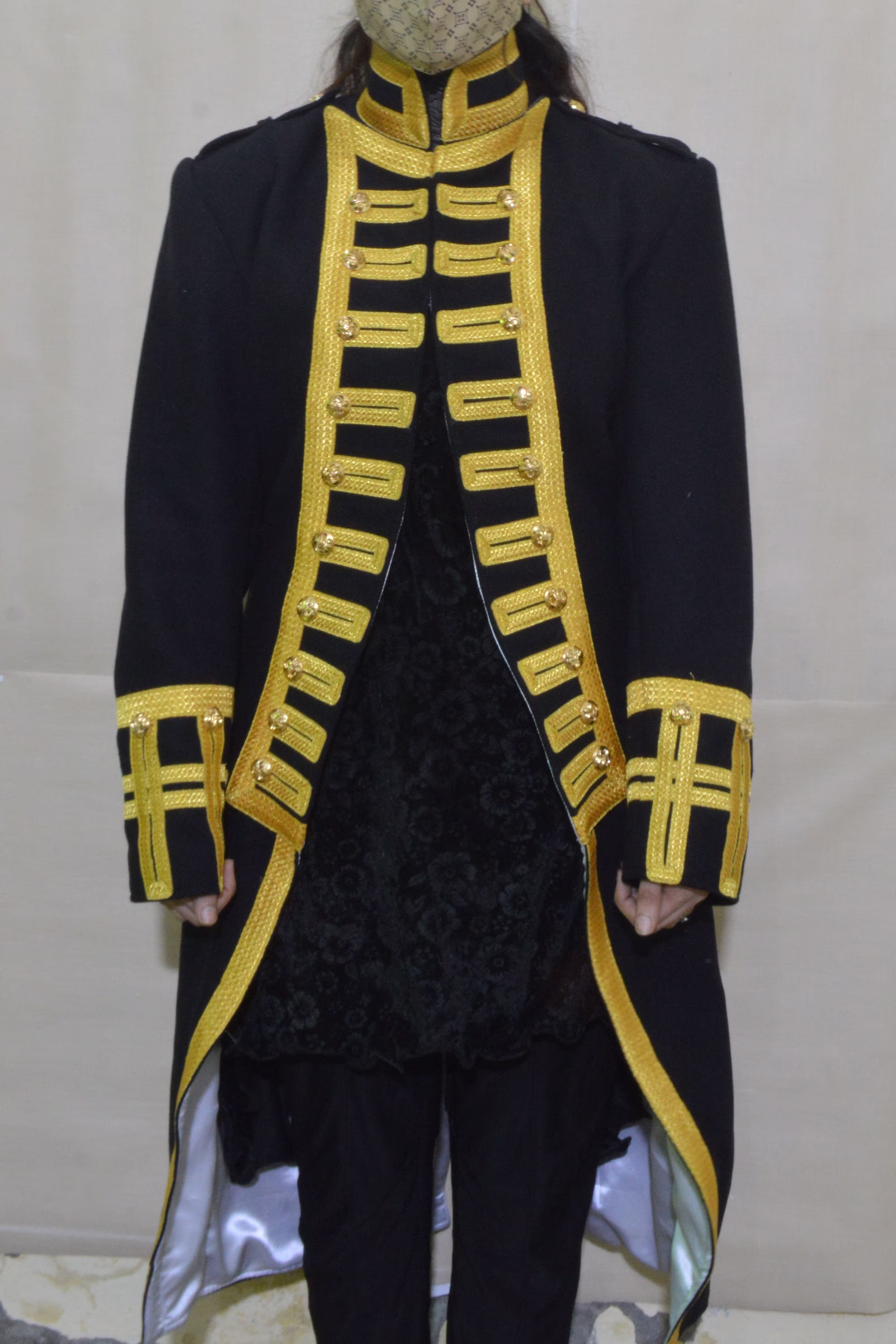 New Women Black British Royal Navy Vice-Admiral Historical Military Jacket Expedited Shipping