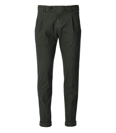 Berwich Retro Elax Military Green Trousers