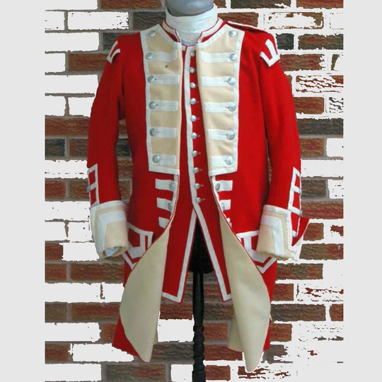 New Men's Red British 40Th Regt Foot, Grenadier Coy Sergent Jacket Fashion Coat | Vest Is Not Included in Price Worldwide Expedited Shipping
