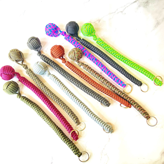 Monkey Fist Keychain Paracord Keyring For Survival Hand Made 1