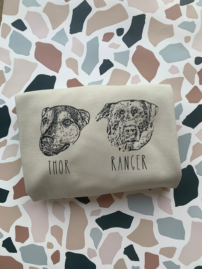 Custom Dog Crewneck/Your Dogs Face/Customizable/Dog Mom/Cat Mom Shirt/Custom Cat Shirt/Dog Dad/Cat Dad Shirt