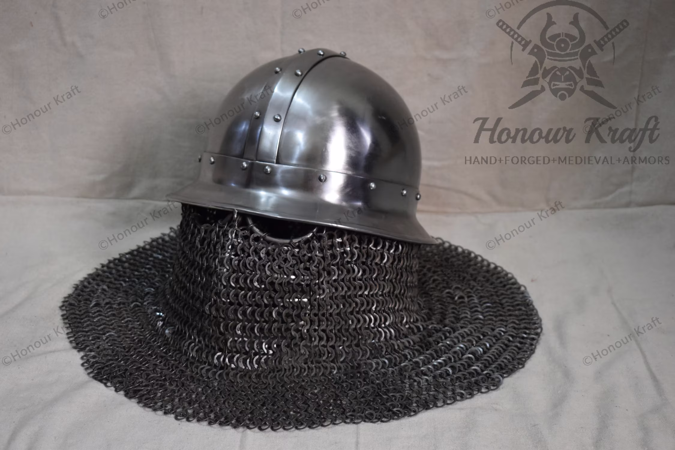 steel Helmet For Sca Varangian Armour For Combat Legal Armor