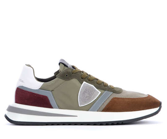 Philippe Model Tropez 2.1 Military Green And Brown Sneaker