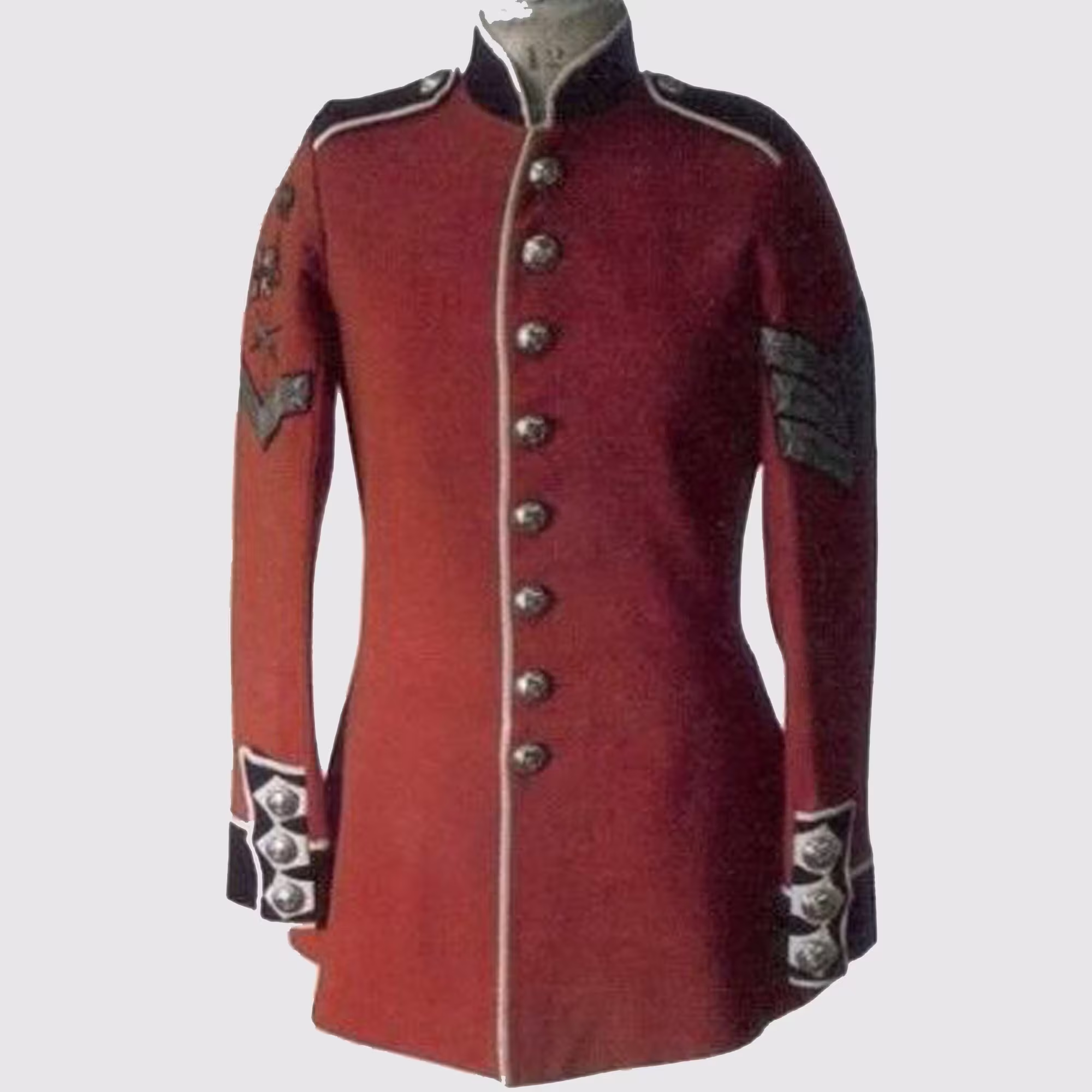 New Maroon 1868 Pattern Tunic Military Dress Uniform Jacket, Mens Hussar Jacket