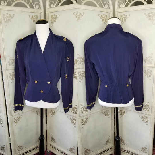 1980 Star Spangled Jacket Navy Blondie & Me Size 7/8