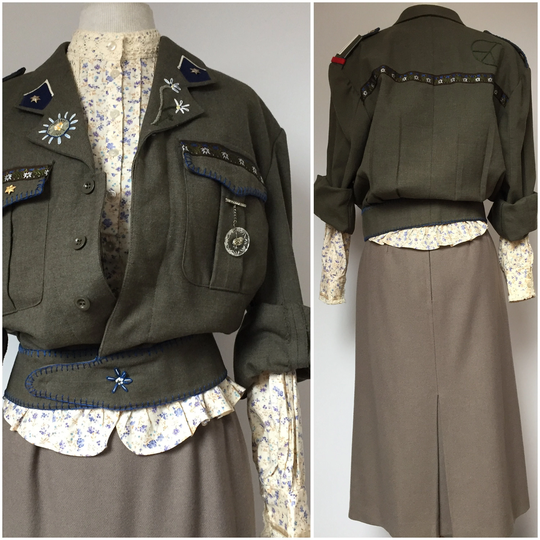 Customised Belgian Army Jacket, Customised Military Jacket