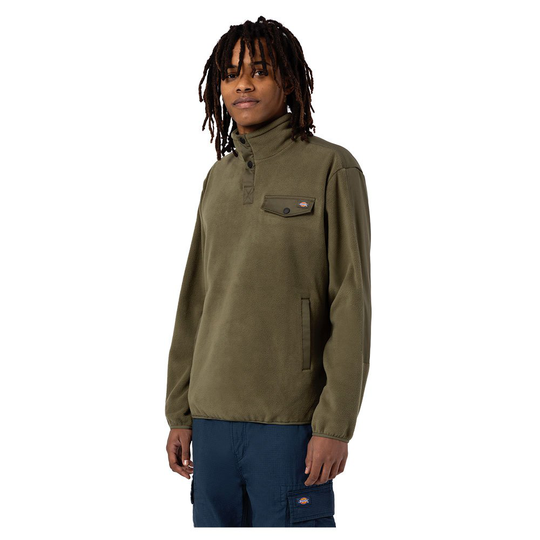 Dickies Port Allen Fleece Green S Man