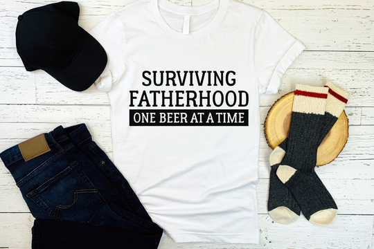 Surviving Fatherhood One Beer At A Time T-Shirt