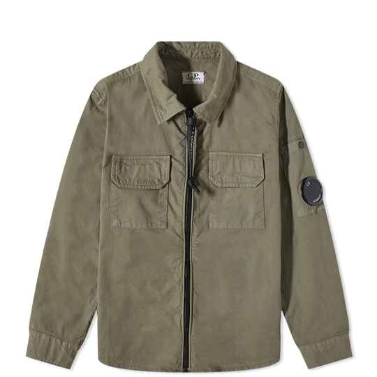 C.P. Company Undersixteen Zip Overshirt Thyme