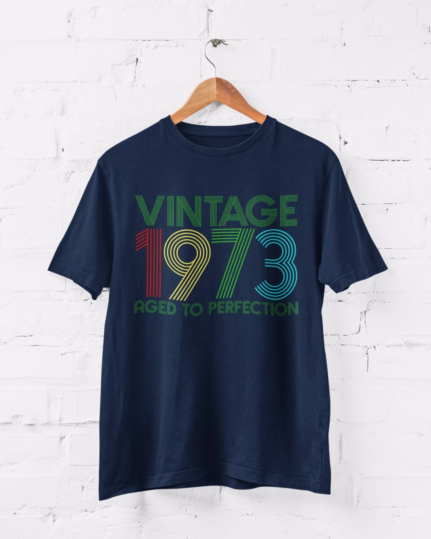 Funny 50Th Birthday T Shirt 2023 Vintage 1973 Aged To Perfection Sizes Small - 6xl By25