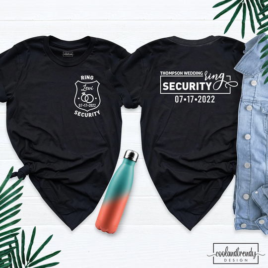 Ring Security Shirt, Bearer Wedding Bridal Party T-Shirt, Funny Bride Outfit