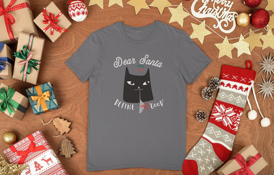 Cat Christmas Shirt - Tee Lover T-Shirt Gift -Cat Xmas