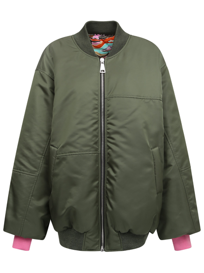 Khrisjoy Logo-print Zip-up Bomber Jacket