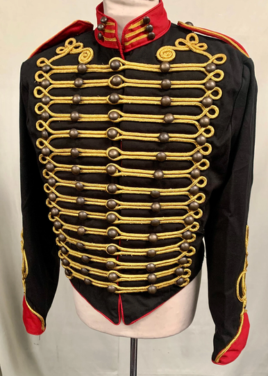Sdl Raven The Original Military/Army Hussar Black Jacket By Size Xl 46