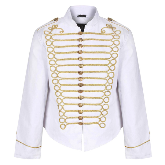 Unisex Emo Punk Goth Mcr Officer Military Drummer Parade Marching Band Jacket