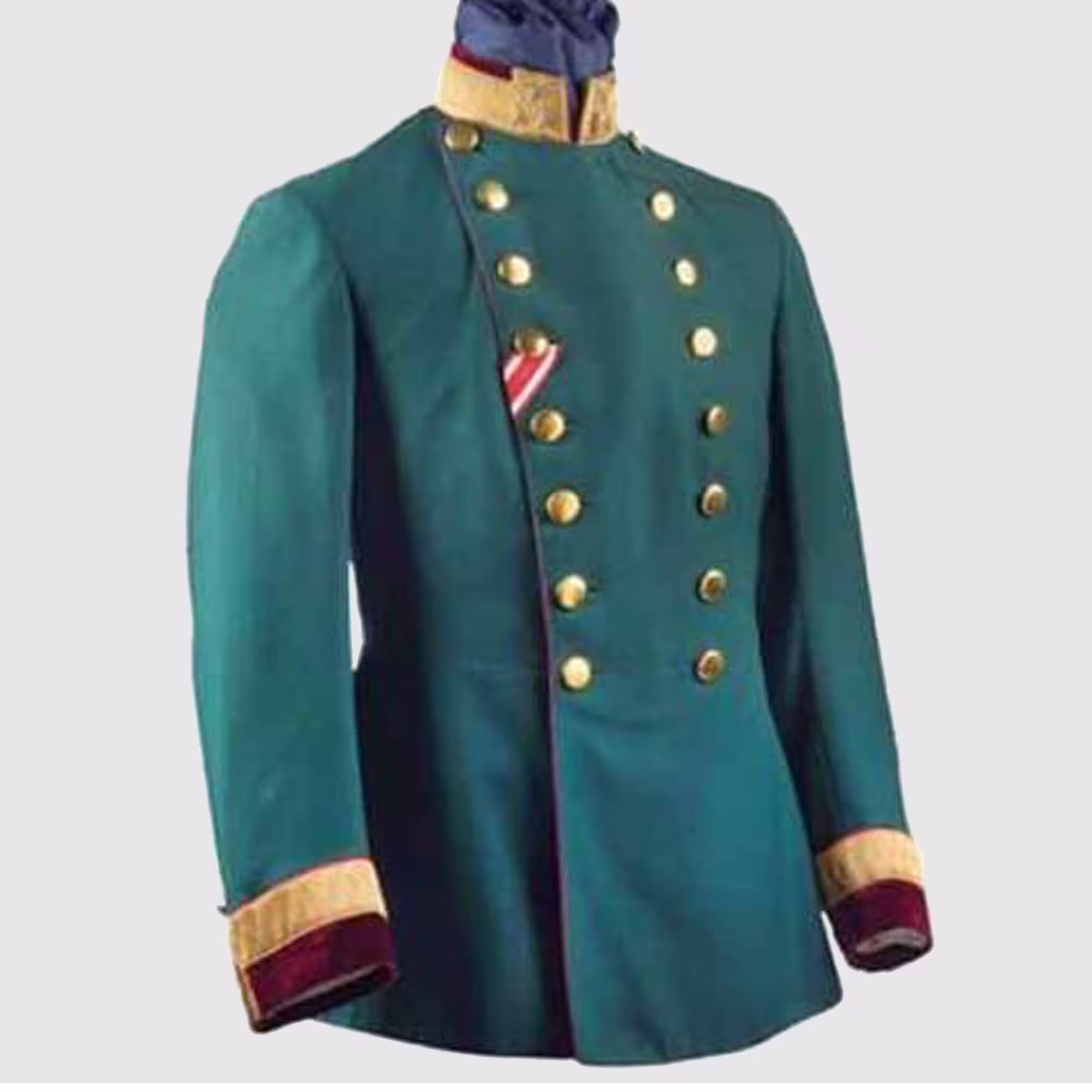 New Green American Military Men's Tunic Jacket, Hussar Jacket